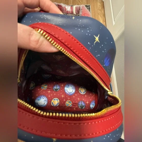NWT Loungefly Marvel The Marvels Characters Mini Backpack - Picture 11 of 12